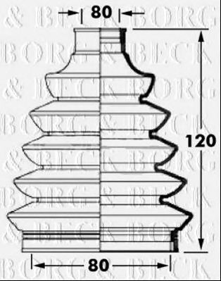 BORG & BECK bcb6029 -  Пыльник, приводной вал